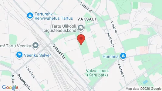 Apartments for rent i Tartu - kort over placeringen
