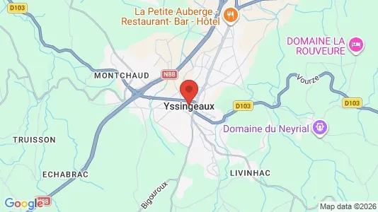 Apartments for rent i Yssingeaux - kort over placeringen
