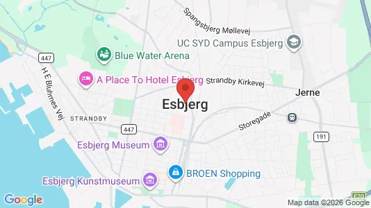 Houses for rent i Esbjerg Center - kort over placeringen