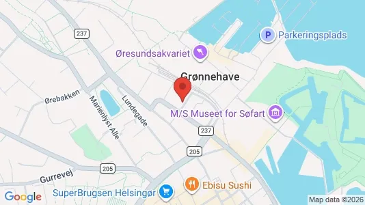 Apartments for rent i Helsingør - kort over placeringen