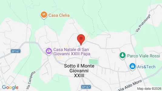 Apartments for rent i Sotto il Monte Giovanni XXIII - kort over placeringen