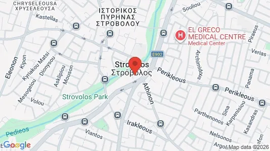 Apartments for rent i Nicosia Strovolos - kort over placeringen