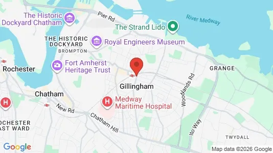 Apartments for rent i Gillingham - Kent - kort over placeringen
