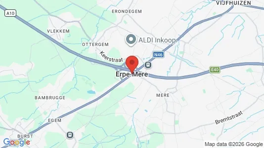 Apartments for rent i Erpe-Mere - kort over placeringen