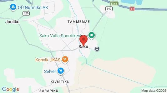 Apartments for rent i Saku - kort over placeringen