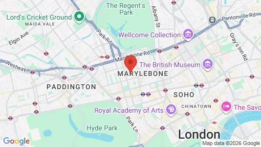 Apartments for rent i London W1U - kort over placeringen