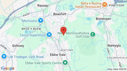 Apartments for rent i Tredegar - Gwent - kort over placeringen