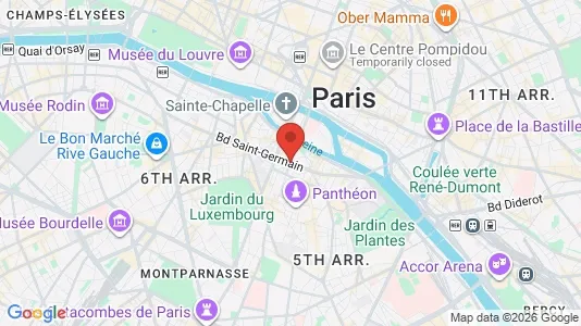 Rooms for rent i Paris 5ème arrondissement - Latin Quarter - kort over placeringen