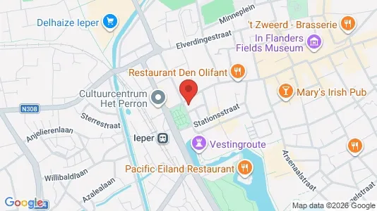 Apartments for rent i Ieper - kort over placeringen
