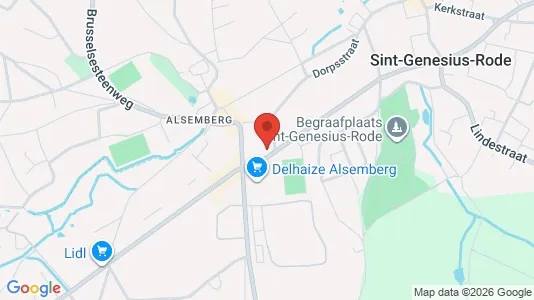 Apartments for rent i Beersel - kort over placeringen
