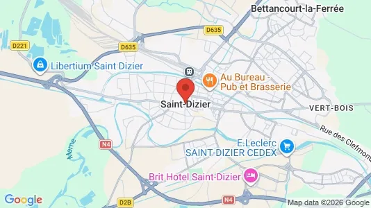 Houses for rent i Saint-Dizier - kort over placeringen