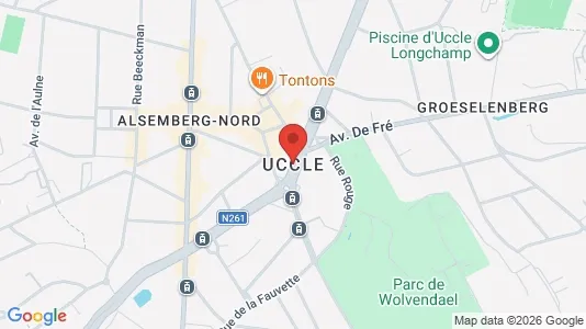 Apartments for rent i Brussels Ukkel - kort over placeringen