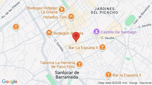 Apartments for rent i Sanlúcar de Barrameda - kort over placeringen