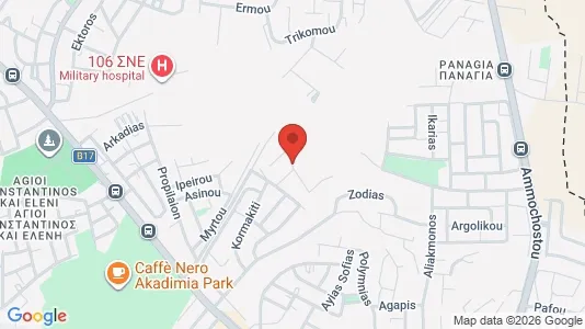 Apartments for rent i Nicosia Lefkosia - kort over placeringen