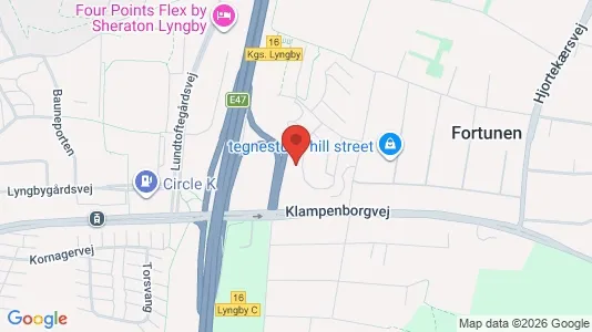 Apartments for rent i Kongens Lyngby - kort over placeringen