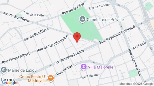 Apartments for rent i Nancy - kort over placeringen