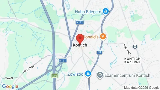 Apartments for rent i Kontich - kort over placeringen