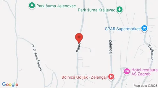 Apartments for rent i Sljeme (Medvednica-Tomislavac) - kort over placeringen