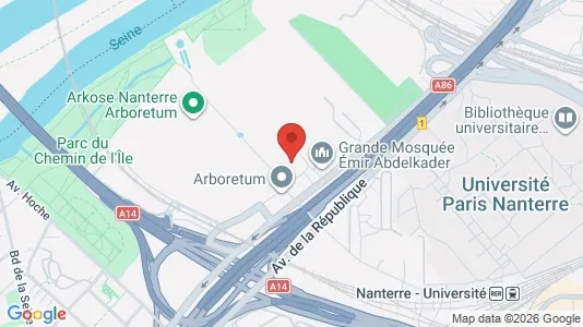 Apartments for rent i Nanterre - kort over placeringen