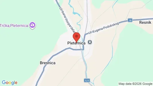 Houses for rent i Pleternica - kort over placeringen