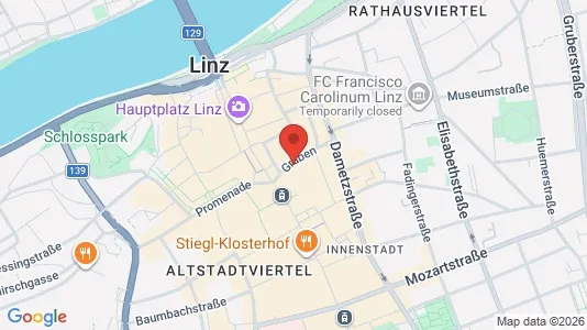 Apartments for rent i Leonding - kort over placeringen