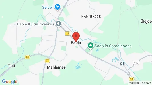 Houses for rent i Rapla - kort over placeringen