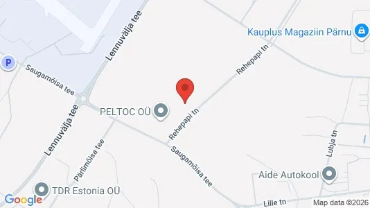 Apartments for rent i Pärnu - kort over placeringen