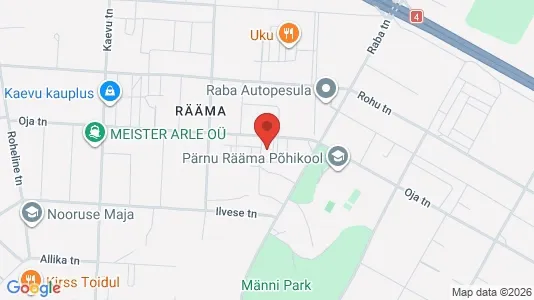 Apartments for rent i Pärnu - kort over placeringen