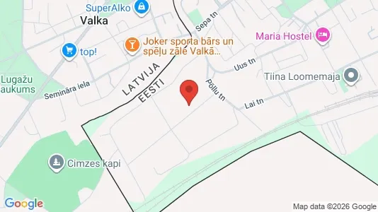 Apartments for rent i Valga - kort over placeringen