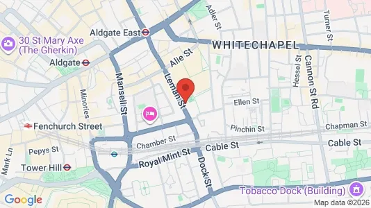 Apartments for rent i London E1 - kort over placeringen