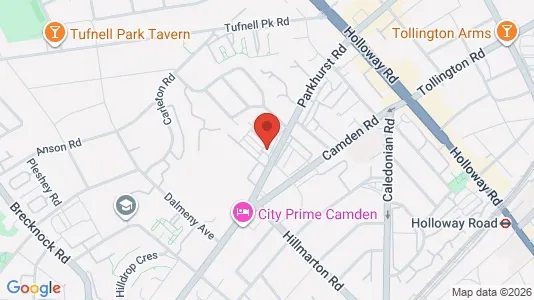 Apartments for rent i London N7 - kort over placeringen