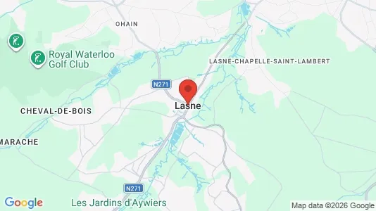 Apartments for rent i Lasne - kort over placeringen