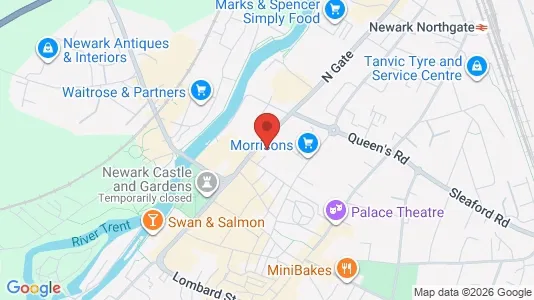 Apartments for rent i Newark - Nottinghamshire - kort over placeringen