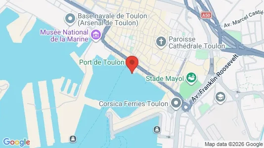 Apartments for rent i Toulon - kort over placeringen