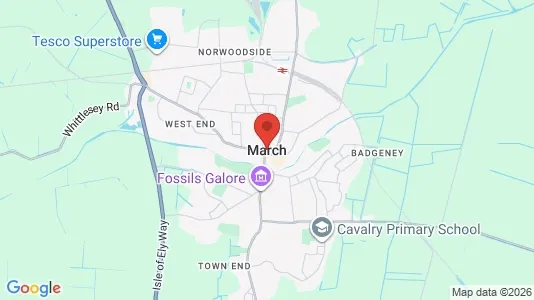 Apartments for rent i March - Cambridgeshire - kort over placeringen