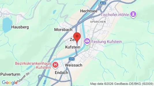 Apartments for rent i Kufstein - kort over placeringen