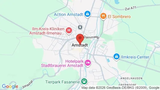 Apartments for rent i Ilm-Kreis - kort over placeringen