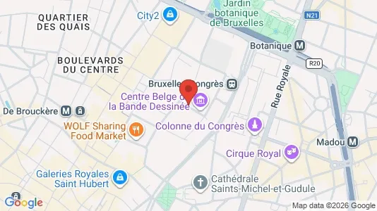 Apartments for rent i Stad Brussel - kort over placeringen