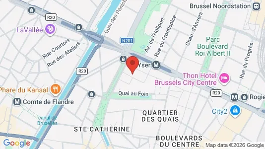 Apartments for rent i Stad Brussel - kort over placeringen