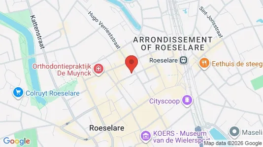 Apartments for rent i Roeselare - kort over placeringen