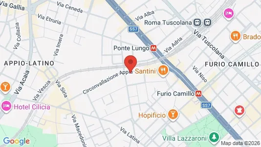 Apartments for rent i Roma Municipio VIII – Appia Antica - kort over placeringen
