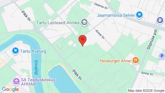 Apartments for rent i Tartu - kort over placeringen