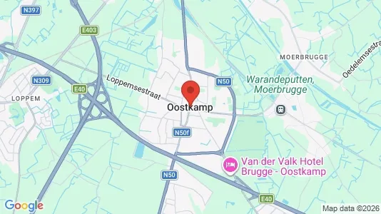 Houses for rent i Oostkamp - kort over placeringen