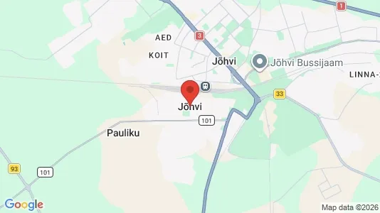 Apartments for rent i Jõhvi - kort over placeringen