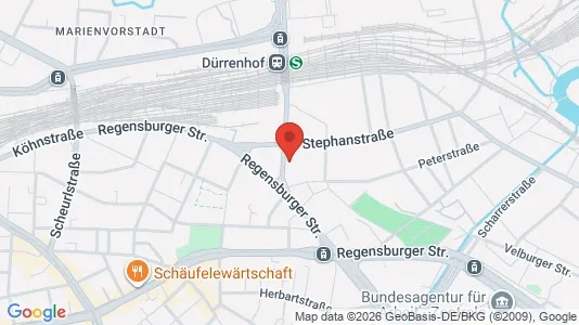 Apartments for rent i Nuremberg - kort over placeringen