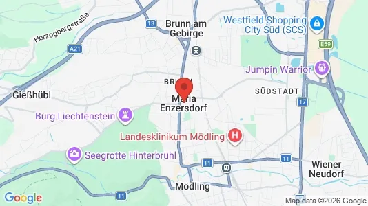 Houses for rent i Maria Enzersdorf - kort over placeringen