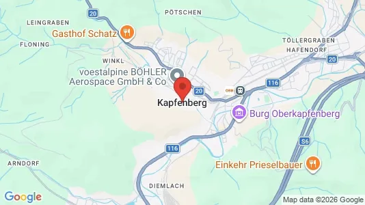 Apartments for rent i Kapfenberg - kort over placeringen