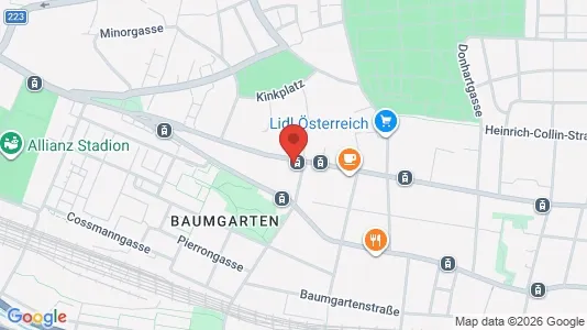 Apartments for rent i Wien Penzing - kort over placeringen