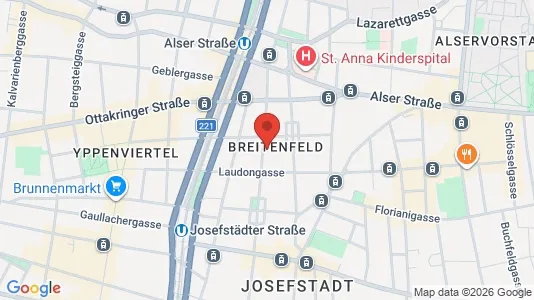 Apartments for rent i Vienna Josefstadt - kort over placeringen