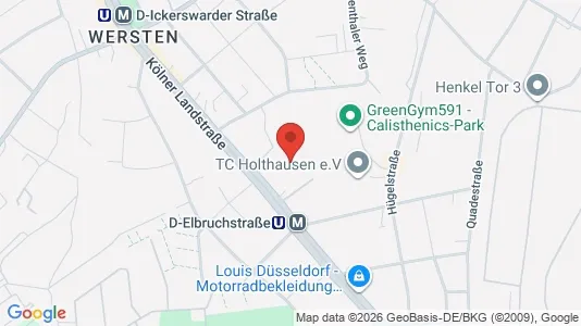 Rooms for rent i Dusseldorf - kort over placeringen